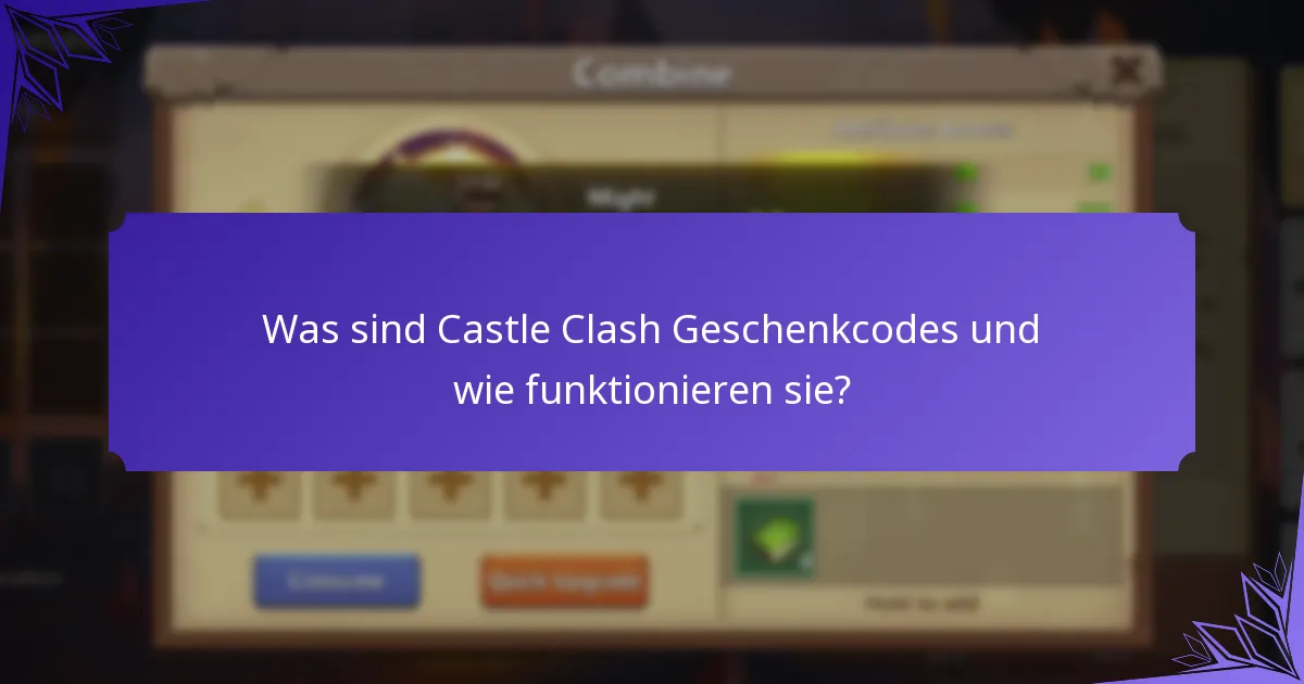 Wie kann ich Castle Clash Geschenkcodes einlösen?